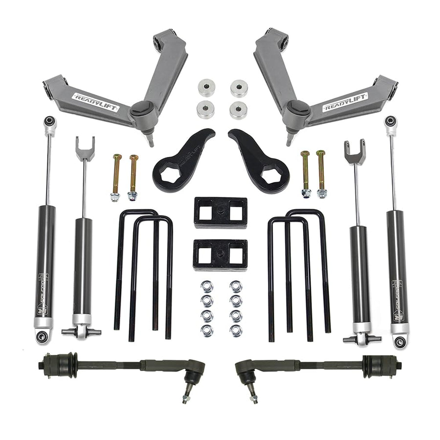 3.5'' SST Lift Kit ReadyLIFT 69-35140 Front with 2'' Rear with Fabricated Control Arms with Falcon 1.1 Monotube Shocks For Chevrolet/GMC 2500HD RWD, 4WD