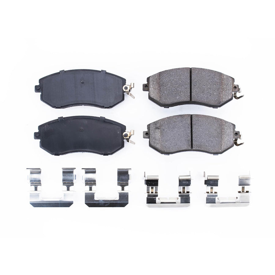 Power Stop Front Brake Kit For Subaru BRZ 2013-20 |Scion FR-S 2013-16 |BRZ 2022-24 |Crosstrek 2016-17 |Forester 2011-18 |Subaru Impreza 2011-16 - Ceramic Brake Pads With Installation Hardware, 17-1539