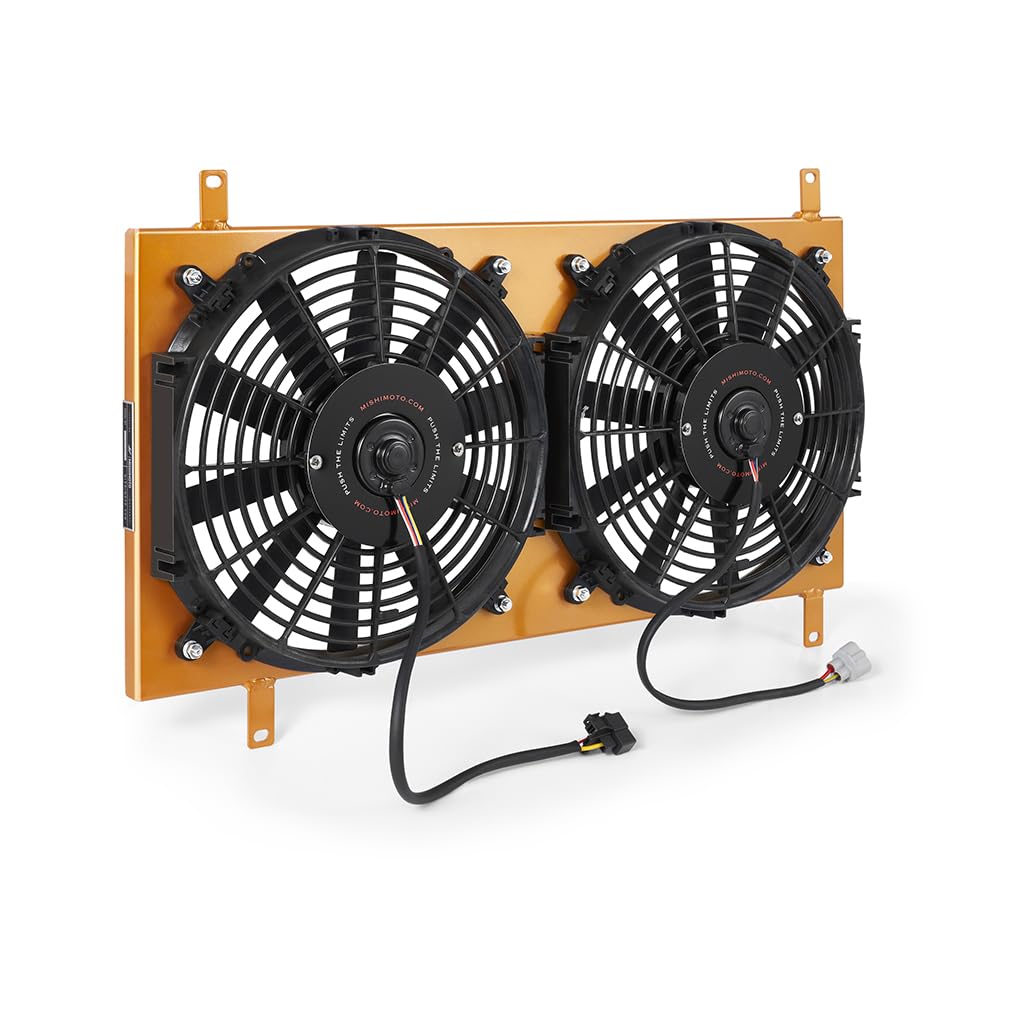 Mishimoto Aluminum Fan Shroud MMFS-MIA-90GD, Compatible with Mazda Miata, 1990-1997, Gold