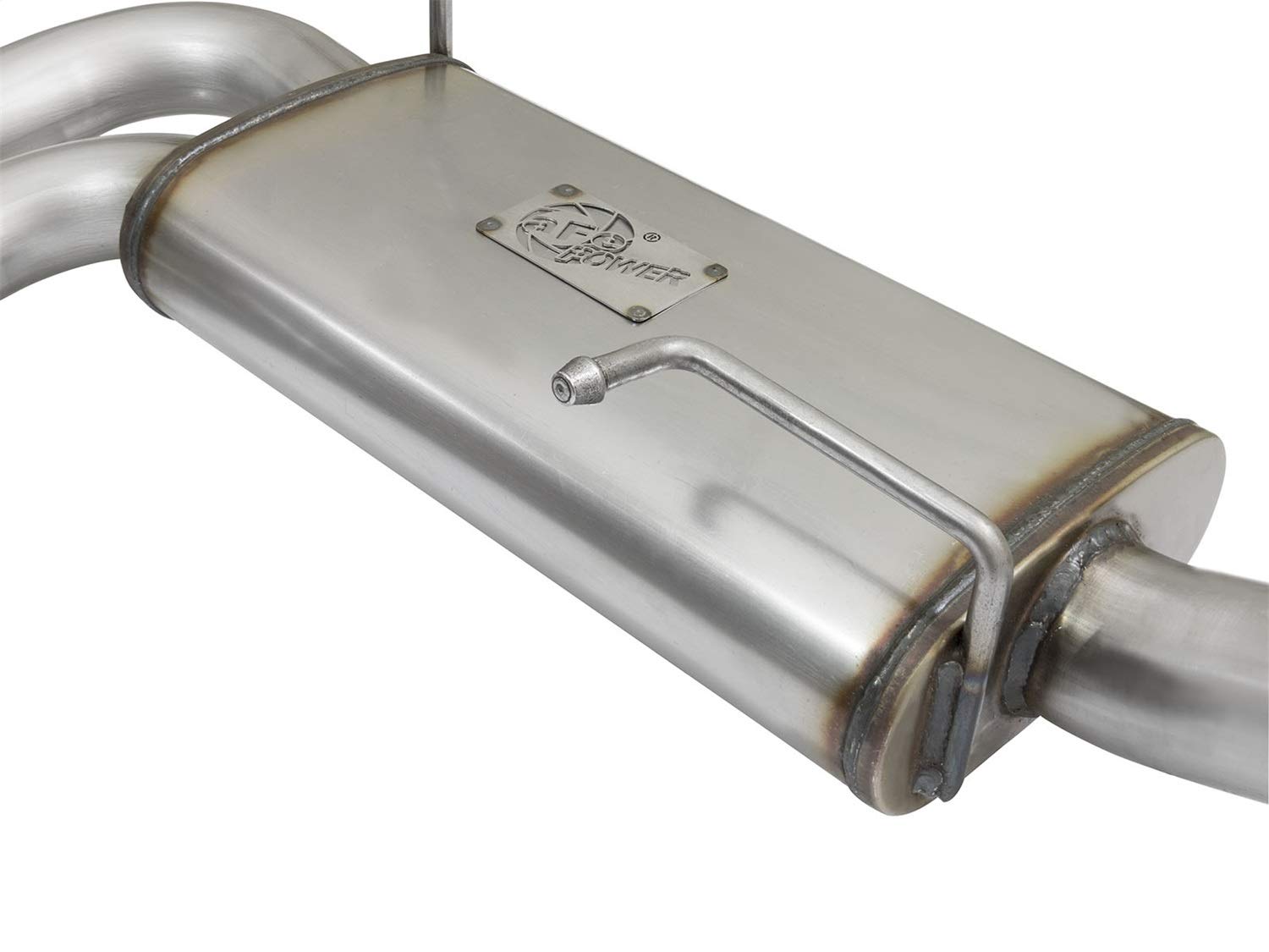 Rebel Series aFe Power 49-44070-P 3"x2-1/2" Cat-Back Exhaust System (Stainless Steel)