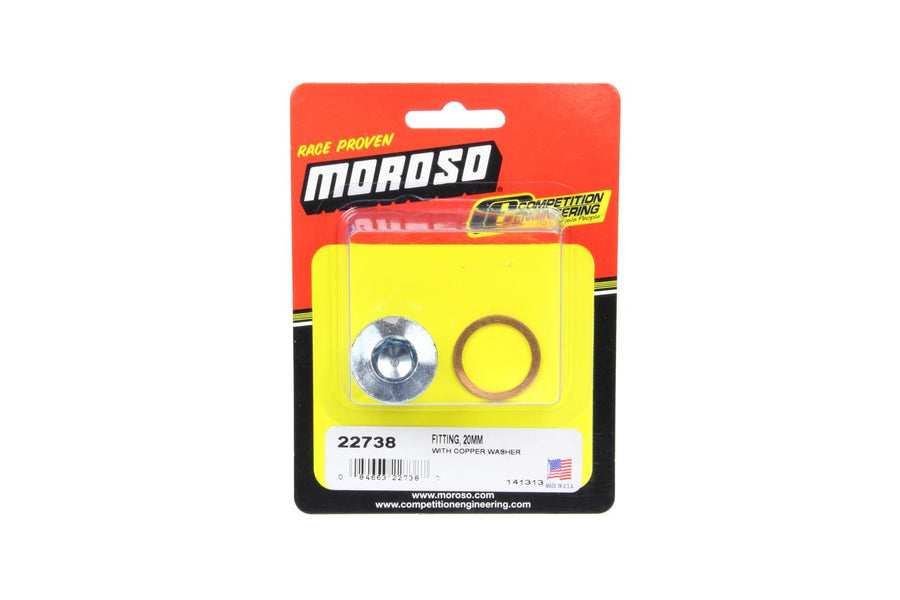 Moroso FITTING PLUG, STEEL, M20 X 1.5, LOW WARNING SENSOR, Copper 22738