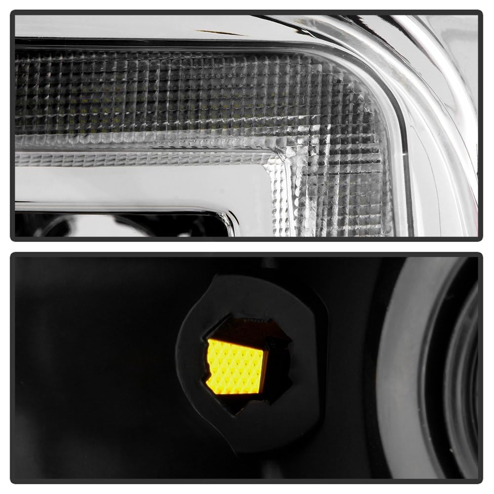 Ford Expedition 2007-2014 Headlights with Light Bar -Chrome Spyder (xTune)