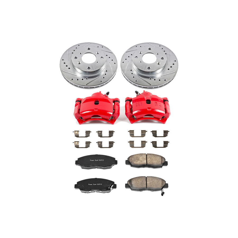 Power Stop 1-Click Performance Front Brake Kit with Calipers For Acura CL KC1239 1998-1999 [Model Specific]
