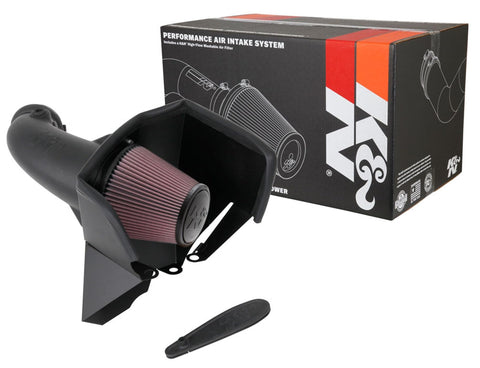 Cold Air Intake Kit K&N: Increase Acceleration & Towing Power, Guaranteed to Increase Horsepower up to 51HP: Compatible with 6.2L, V8, 2018-2019 JEEP Grand Cherokee, Grand Cherokee IV, 63-1579