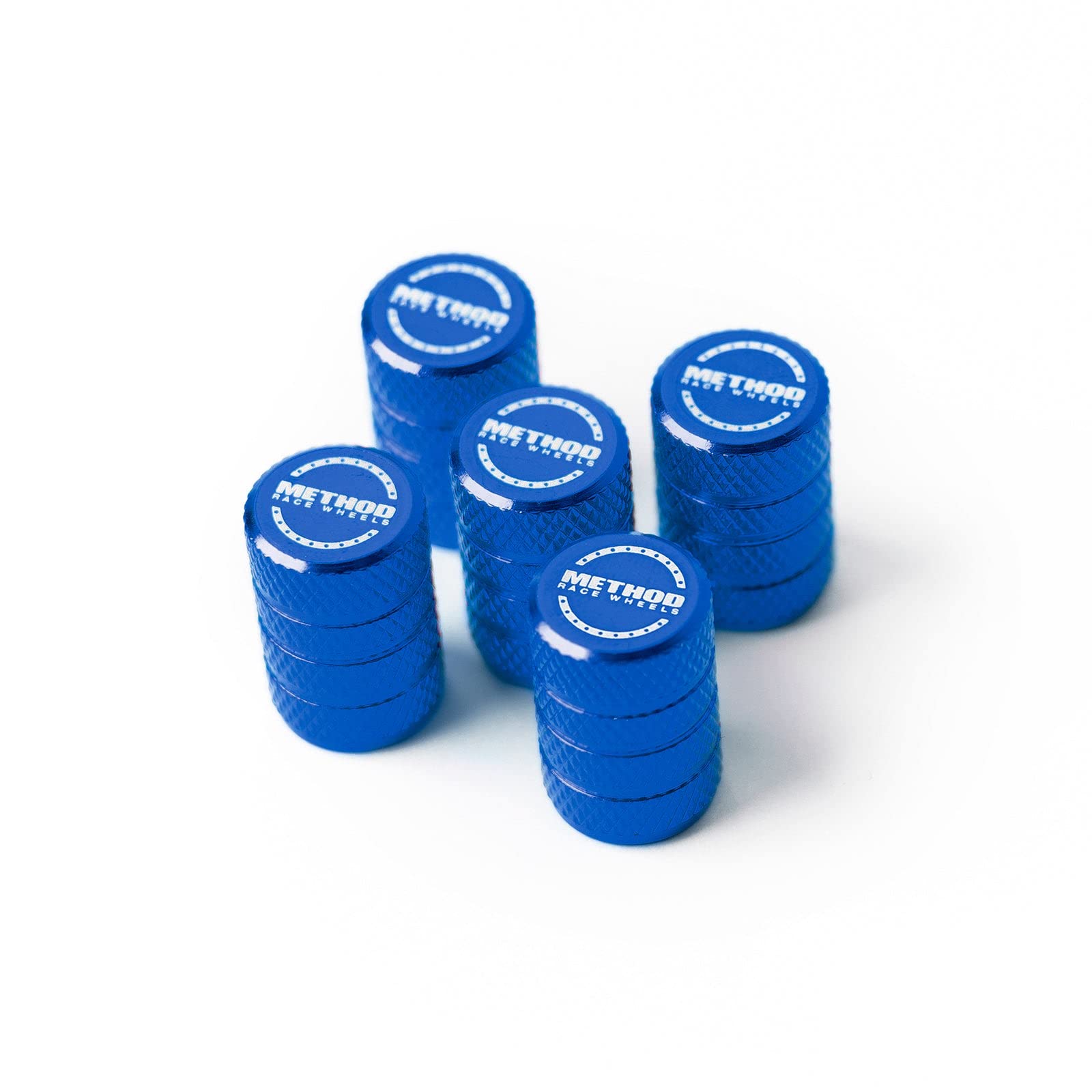 Method Valve Stem Caps, Race Wheels, Blue