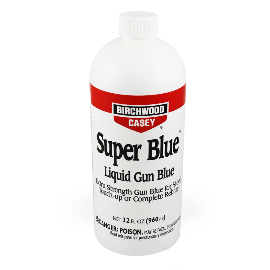 Birchwood Casey Liquid Gun Blue Super Blue with Double Strength Design for Rifles, Pistols, Revolvers, Shotguns, and Other Firearms, Blue