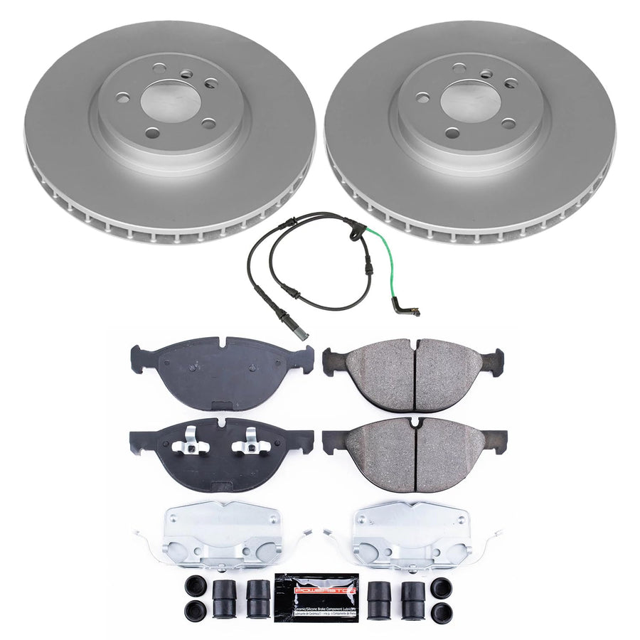 Power Stop Front CRK8824 Brake Rotor and Pad Kit Geomet Coated For BMW X6 2010 [Model Specific]