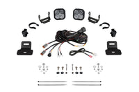 Stage Series Diode Dynamics A-Pillar Pod Kit compatible with Can-Am Maverick X3 2017-2025, SS3 Pro White Combo