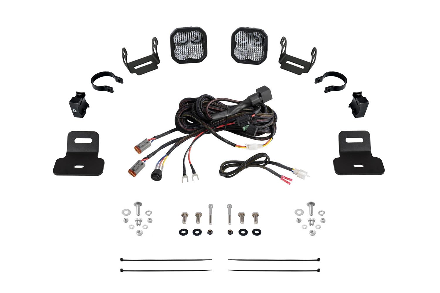 Stage Series Diode Dynamics A-Pillar Pod Kit compatible with Can-Am Maverick X3 2017-2025, SS3 Pro White Combo