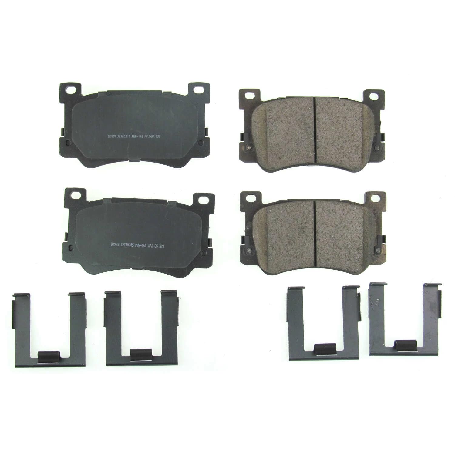 Front Brake Kit Power Stop For Genesis G90 2017-22 - Ceramic Brake Pads With Installation Hardware, 17-1975