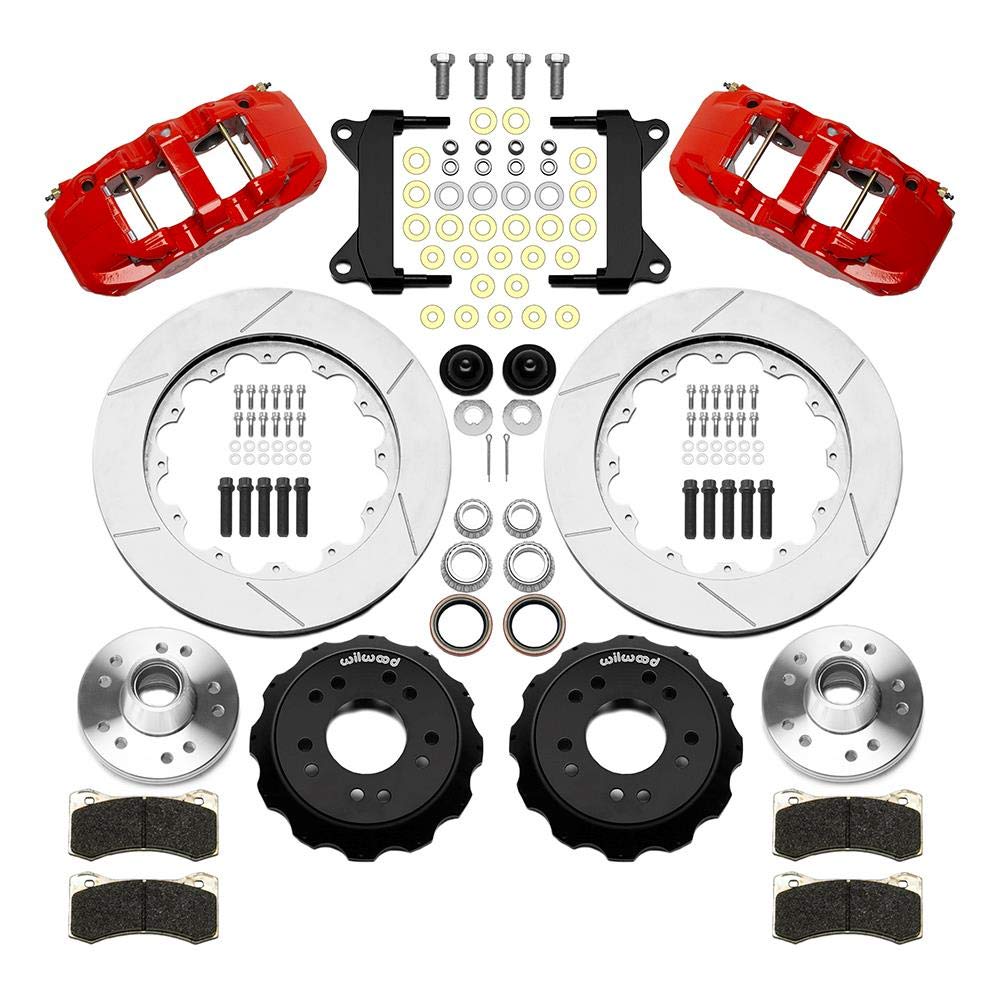 AERO6 Big Brake Front Brake Kit, Wilwood 140-15943-R Red