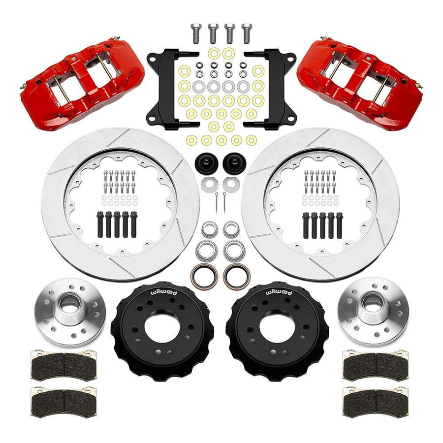 AERO6 Big Brake Front Brake Kit, Wilwood 140-15943-R Red
