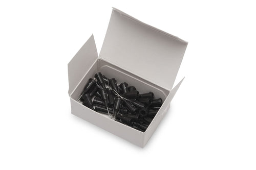 Weller 1/2" Long Stainless Steel KDS2212P 22 Gauge Needle with Black Luer Lock Hub, .019" I.D and .028" O.D (50 Pack)