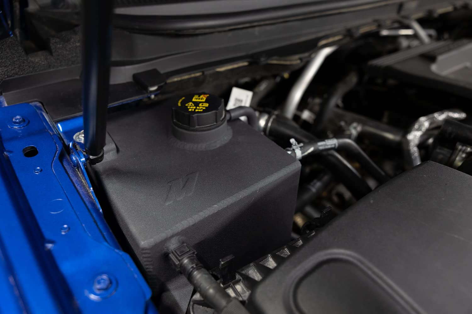 Mishimoto Expansion Tank Aluminum, Fits 2019+ Ford Ranger, Micro-Wrinkle Black
