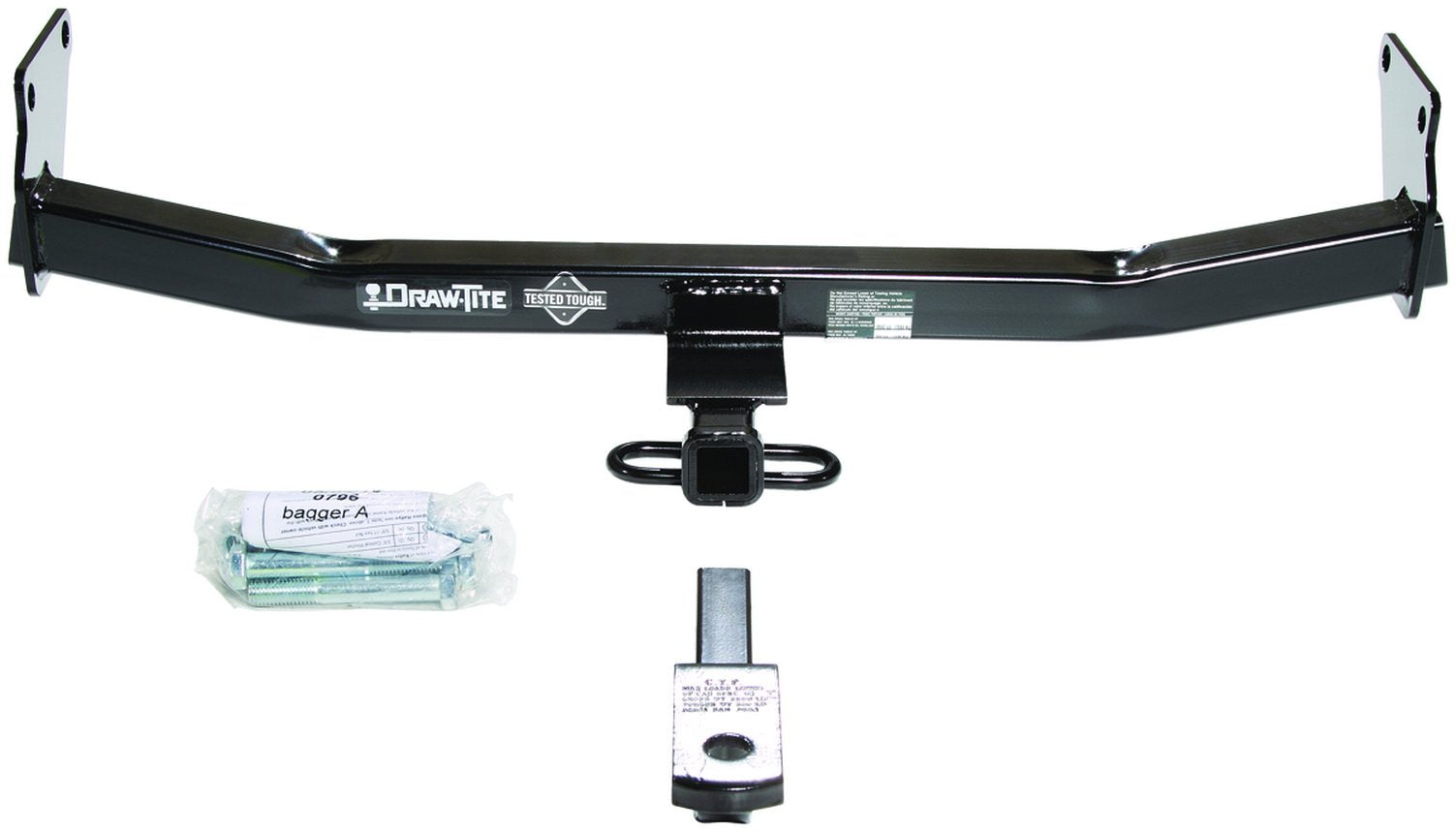 Class II Draw-Tite 36423 Frame Hitch with 1-1/4" Square Receiver Tube Opening, Black