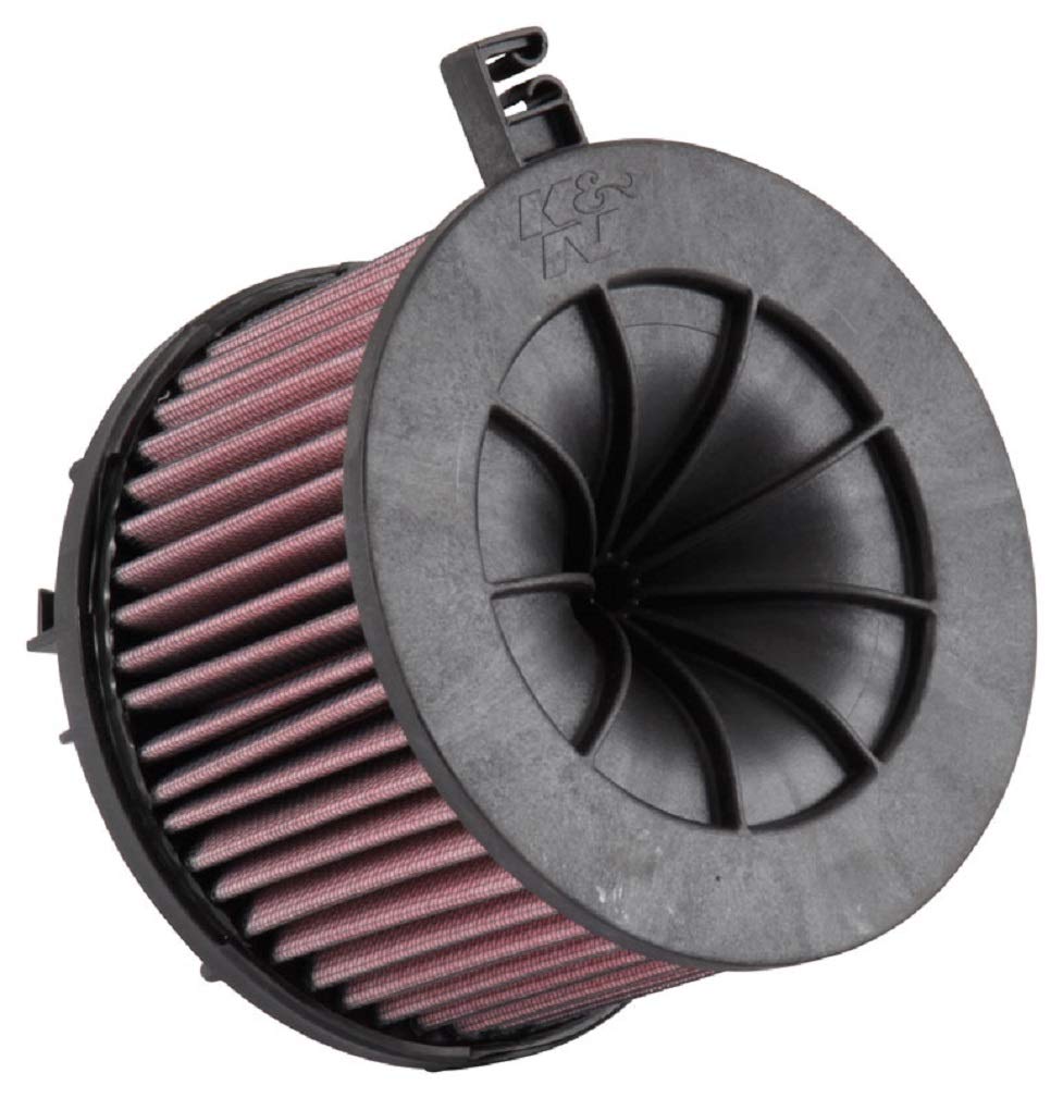K&N Air Filter Engine: Increase Power & Acceleration, Washable, Premium, Replacement Car Filter: Compatible with 2015-2018 AUDI (A4, A5, A5 Sportback), E-0647