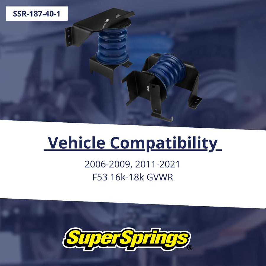SumoSprings Rear SuperSprings for Ford F-53, SSR-187-40-1 Blue