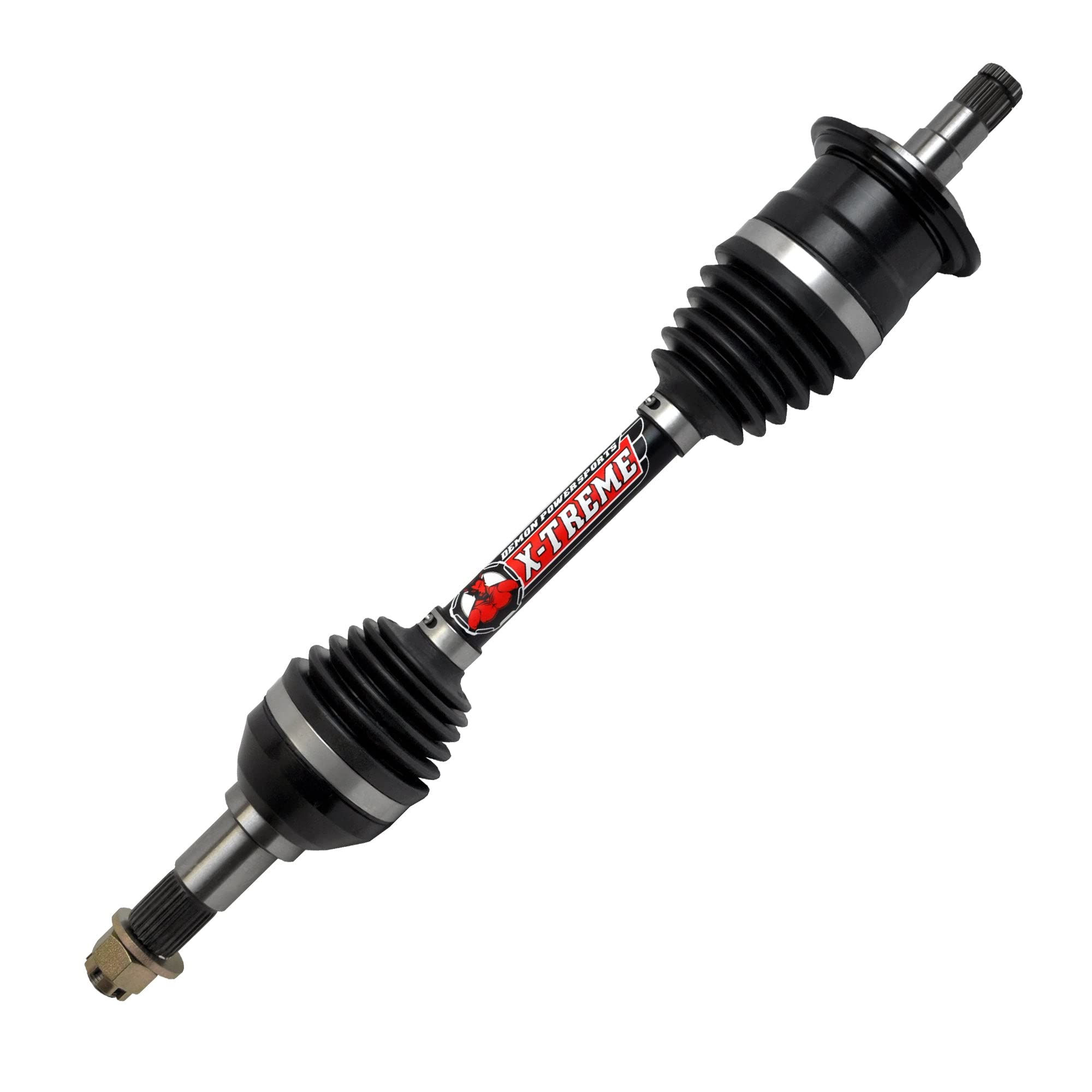 Demon Powersports Xtreme Front Left Heavy Duty Axle for Can-Am Outlander/Renegade, In 4340 Chromoly Steel Re-Engineered Cage Design, Larger Components & Dual Heat Treated (See Fitments in Description)