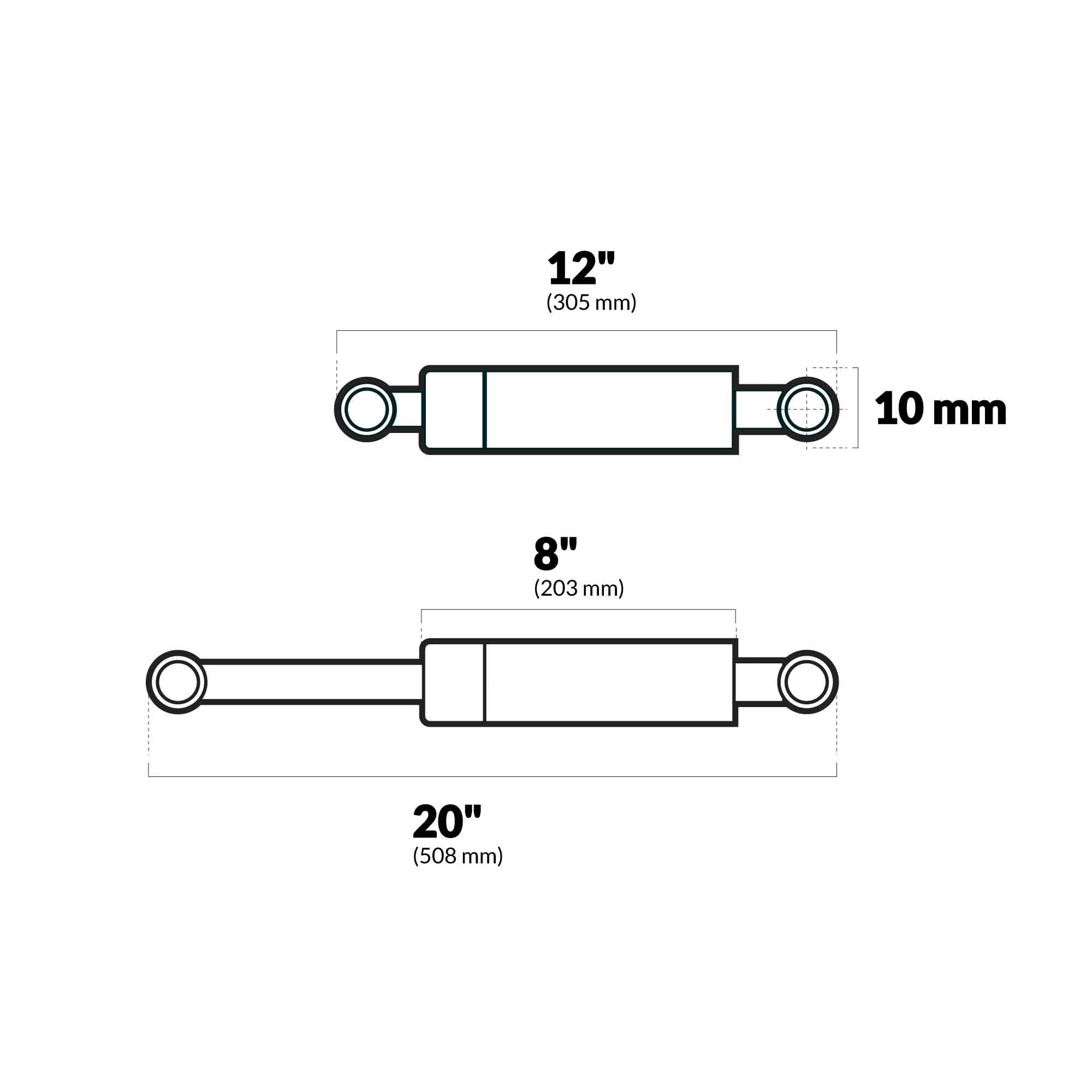 Ni-Slide Attwood Marine Springlift Gas Springs