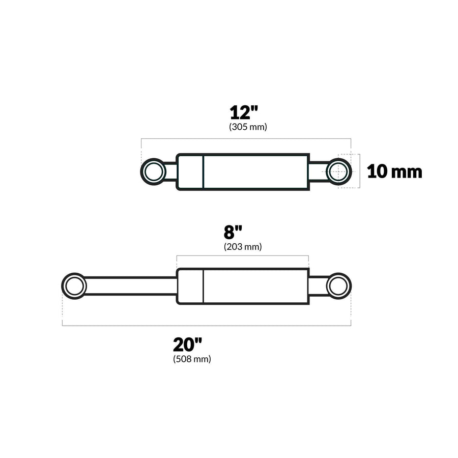 Ni-Slide Attwood Marine Springlift Gas Springs