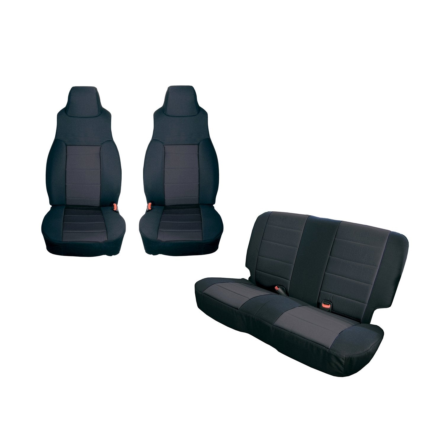 Seat Cover Kit, Black | Rugged Ridge | 13292.01 | Fits 1997-2002 Jeep Wrangler TJ