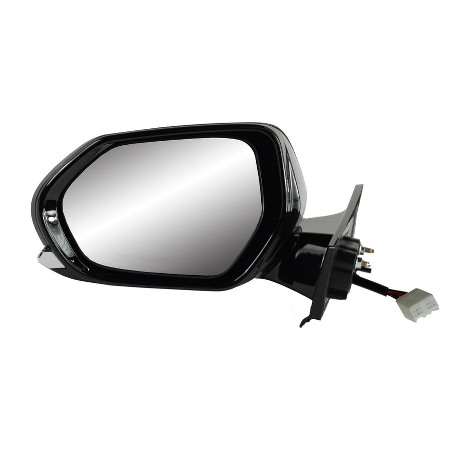 Mirror Driver Side for Toyota Prius Hatchback, Black w/PTM Cover, Foldaway, Does not Apply to Prius C Hatchback, Heated Power