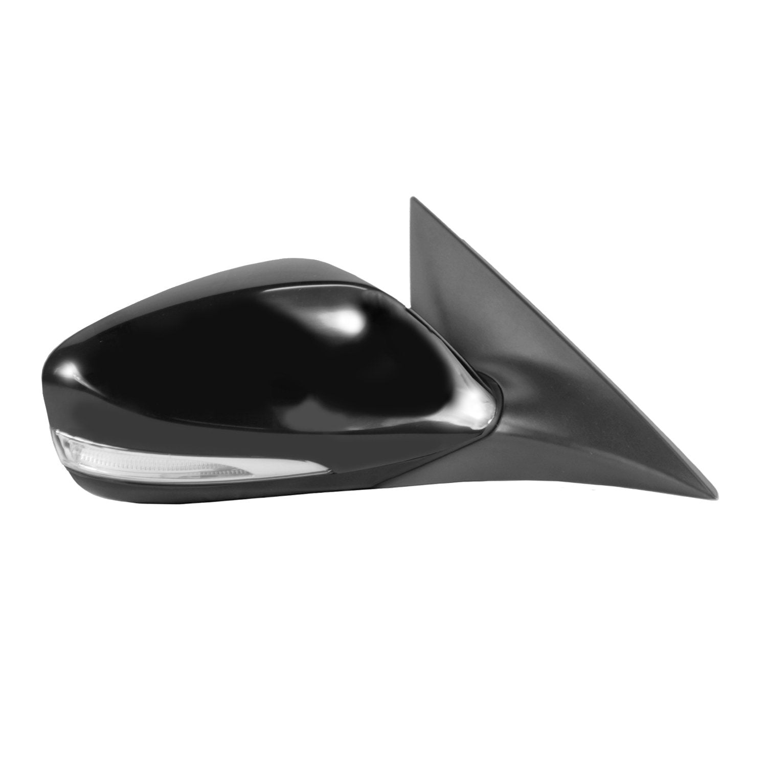 Fit System Side Passenger Mirror for Hyundai Veloster, Textured Black w/PTM Cover, w/Turn Signal, Foldaway, w/o spot Mirror, w/o Panoramic roof, Heated Power