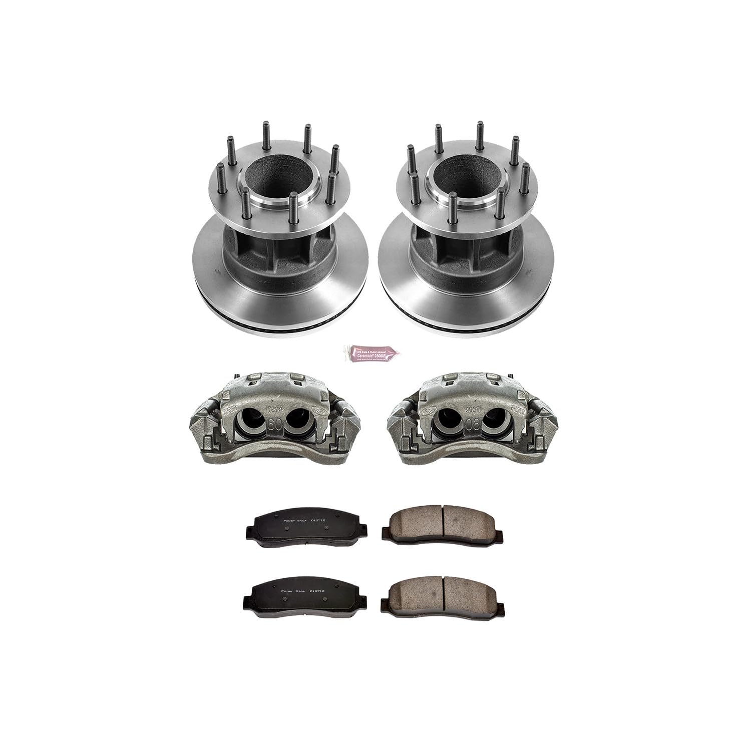 Power Stop KCOE4597 Stock Replacement Front Brake Kit (with Calipers) For Ford F-350 Super Duty 2005-2007 [Model Specific]