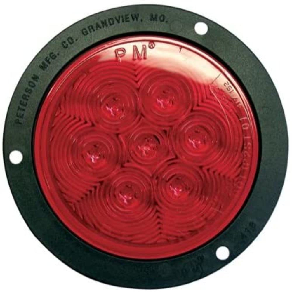 Piranha M418R-3 Peterson LED 4 Stop, Turn Tail Light Red with Flange