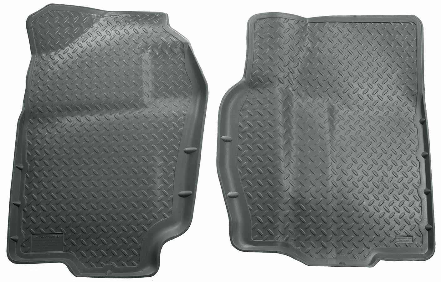 Husky Liners Floor Mats Classic Style | Fits 1994-2001 Dodge Ram 1500, 1994-2002 Ram2500/3500 | Front Row, 2-pc Grey - 30712