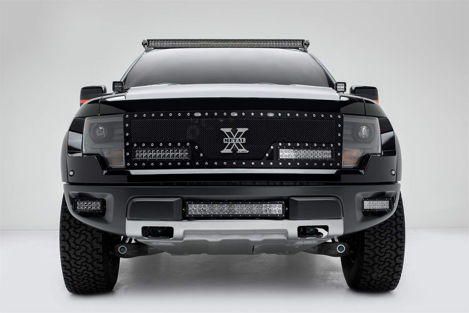 ZROADZ LED Bar Kit Front Roof Mounted - Compatible w/ 2009-2014 ALL Ford F-150 Complete Kit with Mounting Brackets, 52 Inch Curved Zroadz Led light bar & Wiring Harness- PN #Z335721-KIT-C