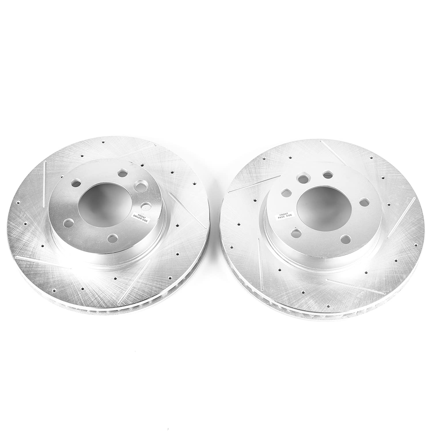 Power Stop Front 04-06 Porsche Cayenne Drilled & Slotted Evolution Rotors - Pair