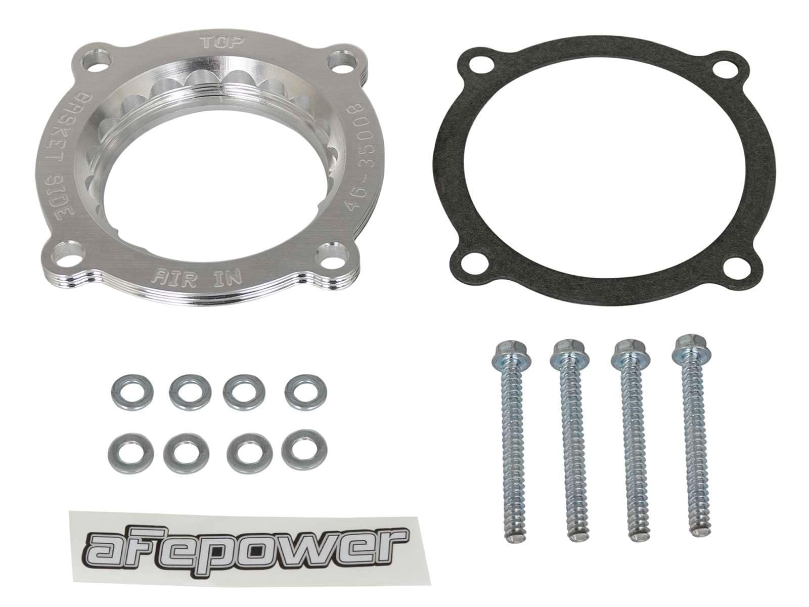 aFe Power Throttle Body Spacer Kit Silver Bullet Jeep Wrangler (JL)/Gladiator (JT) 18-24 V6-3.6L #46-35008