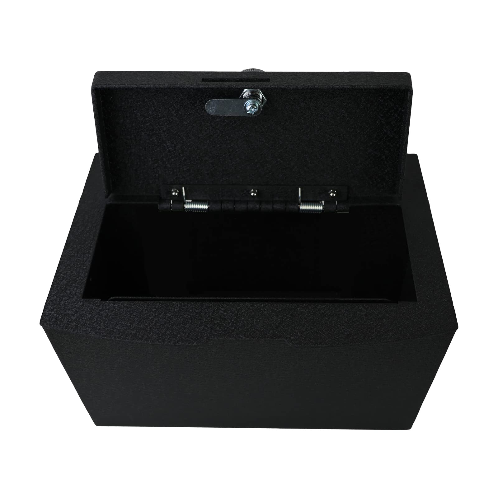 Black Horse Security Lock Box Center Console Safe, Black Gun Box Organizer, with 4 Digit Combination Resettable Lock Compatible with 19-25 Ram 1500,2500, 3500 (Excl. Classic and TRX Models)-ASDR02