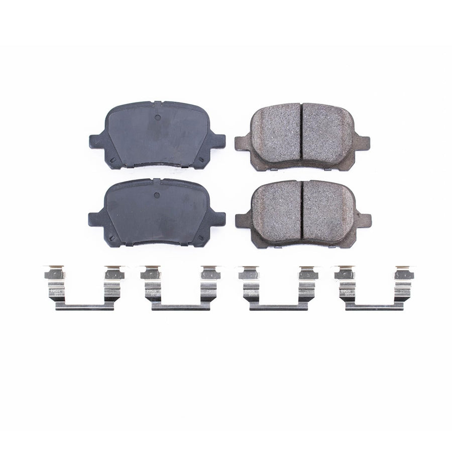 Power Stop Front Brake Kit For Lexus ES300 1997-01 |Toyota Avalon 1998-04 |RX300 1999-01 |Camry 1997-01 |Solara 1999-03 - Ceramic Brake Pads With Installation Hardware, 17-707
