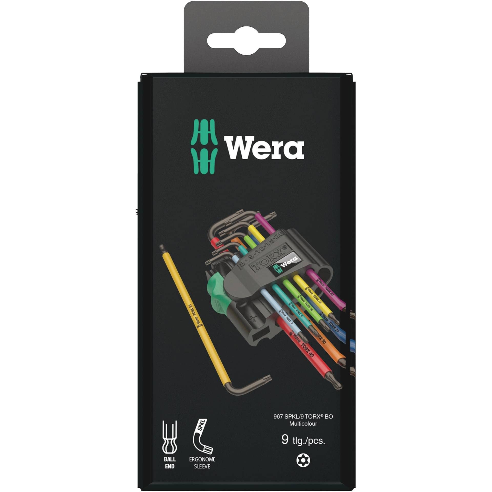 Wera 5073599001 Tools Tx Bo Multicolour 1 Sb L-Key Set, 1EA