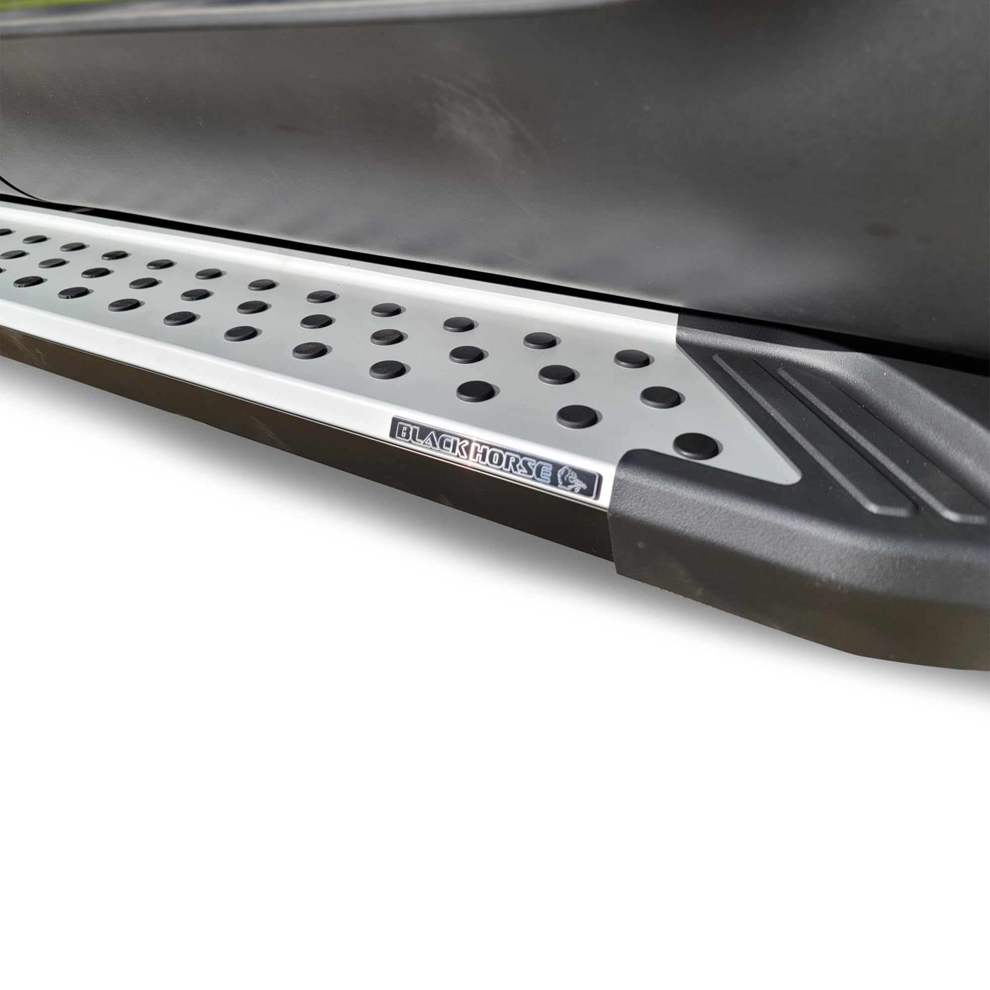 Aluminum Black Horse Vortex Running Boards Compatible with 2013-2018 Acura RDX All