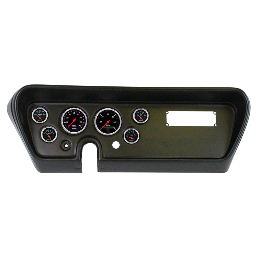 AutoMeter Dash Kit Direct Fit, (3 3/8" X2, 2 1/16" X4), Pontiac GTO 66, Designer Black (2111-06)
