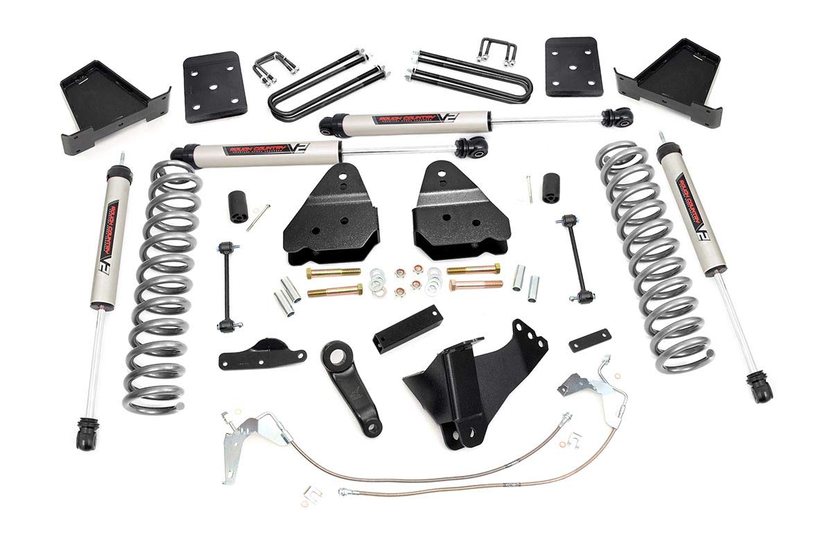 Rough Country 4.5" Lift Kit for 2008-2010 Super Duty 4WD w/V2 Shocks - 47870