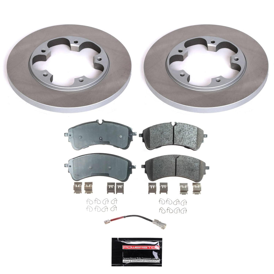 Power Stop Rear Brake Kit SC9054 With Semi-Coated Brake Rotors and Ceramic Brake Pads & Hardware For Ford Transit-150 2023-2022, Transit-250 2023-2022, Transit-350 2023-2022 [Application Specific]