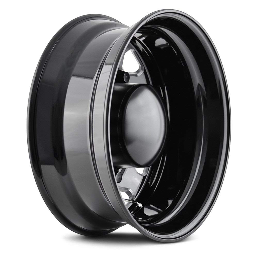 Rear IONBILT IB02 Black/Milled Spokes Wheel (22.5 x 8.25 inches /10 x 285 mm, 169 mm Offset)