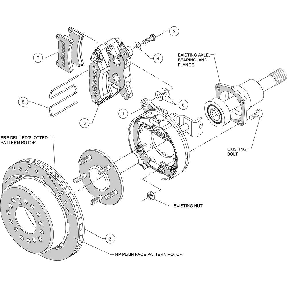P-Brake Kit, Drilled FDP-LP 11.00"