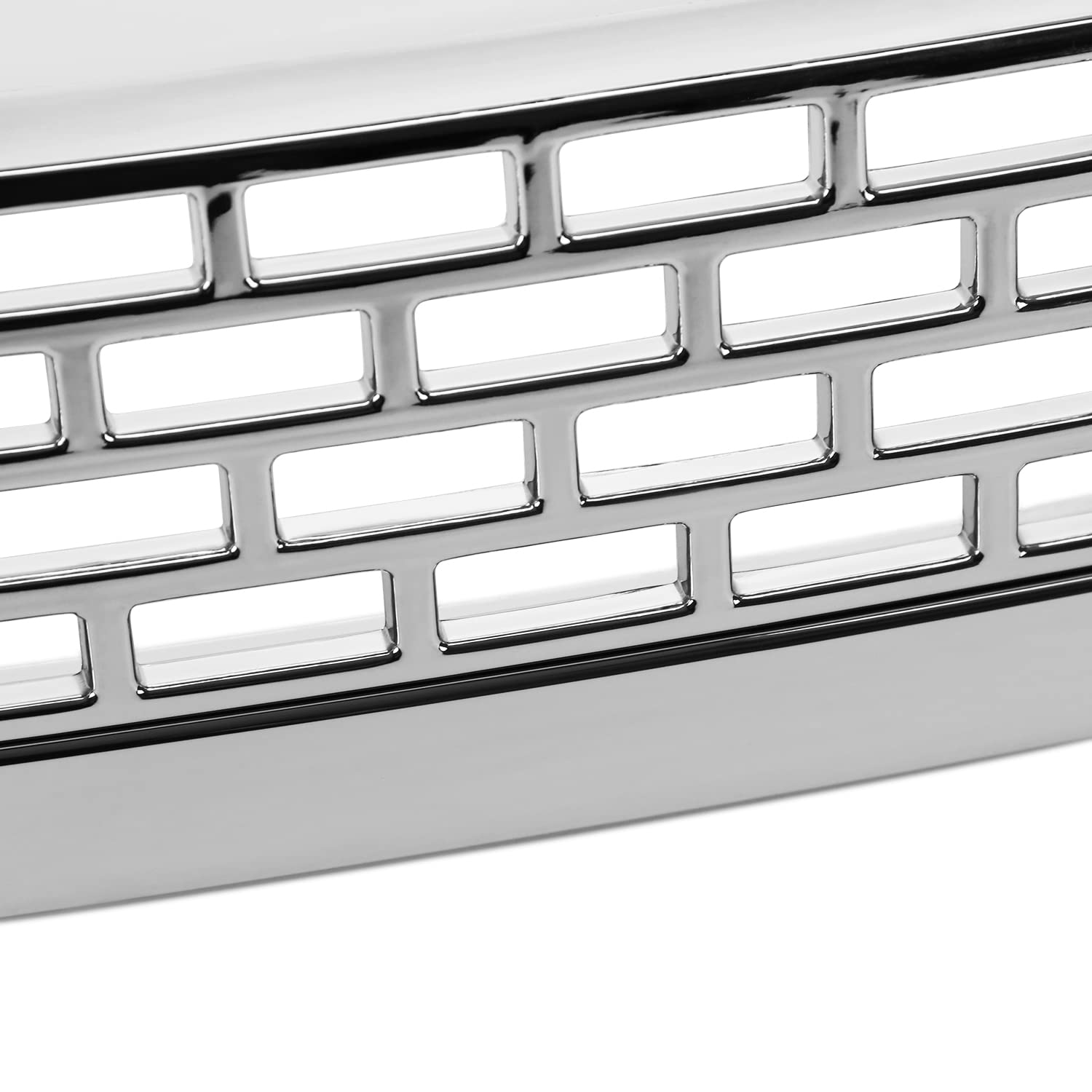 Chrome Mesh Front Hood Grille w/LED Light Tubes Spec-D Tuning Compatible with 2009-2014 Ford F-150