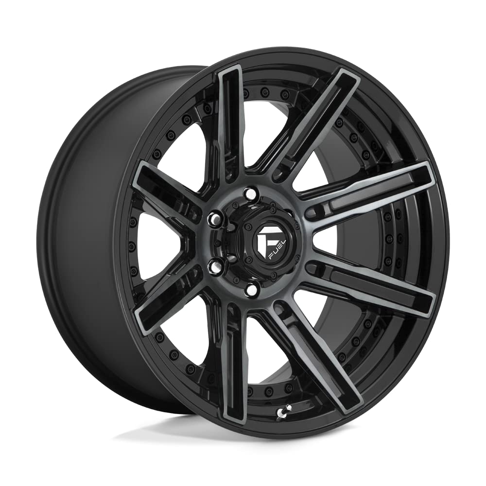 FUEL OFF-ROAD 20X10 D708 ROGUE, 6X5.5, 4.79, 18mm GLOSS MACHINED DOUBLE DARK TINT - D70820008447