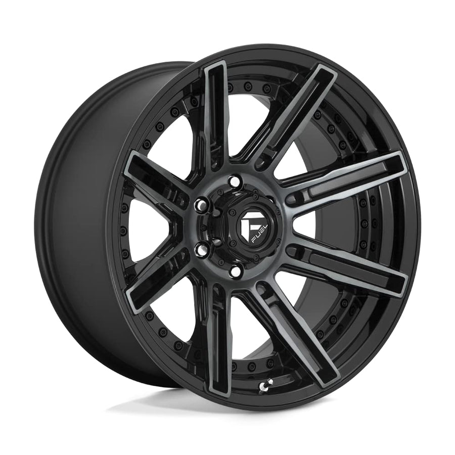 FUEL OFF-ROAD 20X10 D708 ROGUE, 6X5.5, 4.79, 18mm GLOSS MACHINED DOUBLE DARK TINT - D70820008447