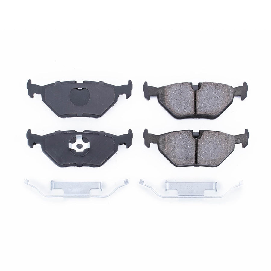 Power Stop Brake Kit Front For BMW 318i 1991-98 |318is 1991-98 |318ti 1995-98 |320i 2001-05 |323Ci 2000 |BMW 323i 1998-00 - Ceramic Brake Pads With Installation Hardware, 17-396