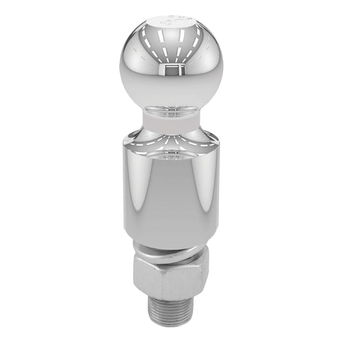 CURT 40034 Trailer Hitch Ball Chrome, 6,000 lbs, 2-Inch Rise, 2-Inch Diameter, 1 x 2-1/8-Inch Shank