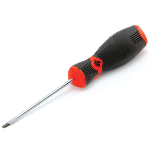 W30970 Performance Tool Black & Red Slotted Screwdriver, 1/8-Inch x 3
