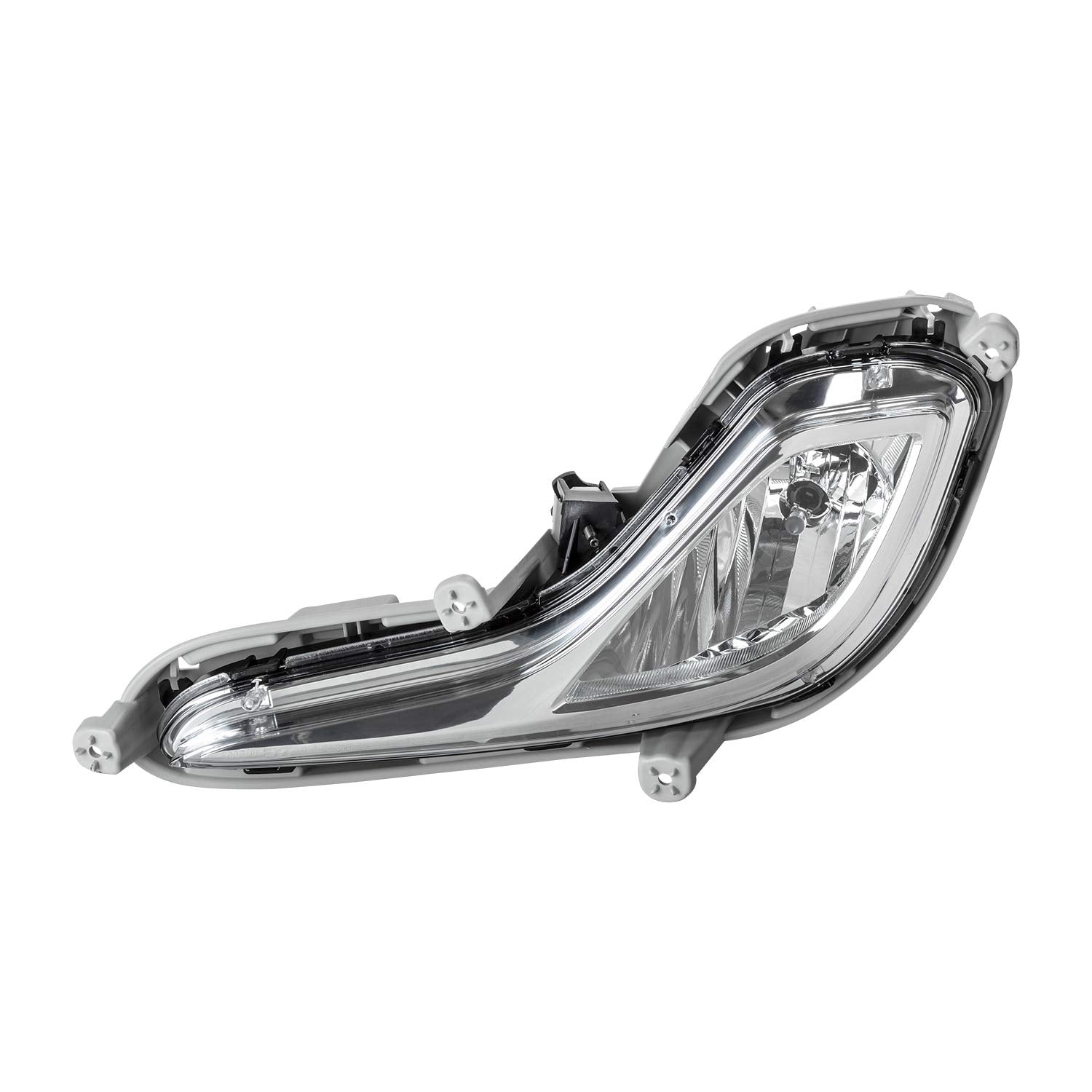 Left TYC Fog Light Assembly Compatible with 2012-2017 Hyundai Accent
