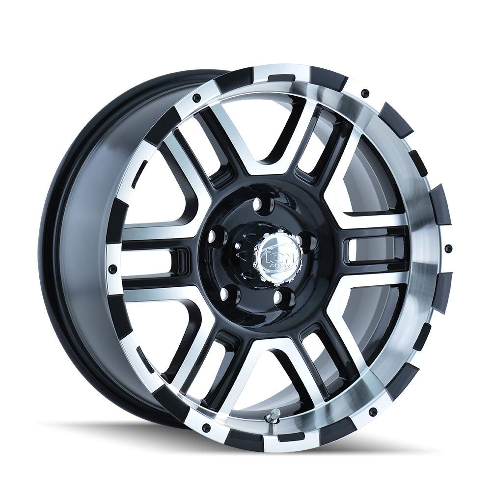 17x8 179, Bolt Pattern: 7x150/, Offset: 10, BLACK/MACHINED, set of 1